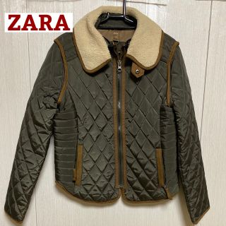 ザラ(ZARA)のZARA ボア ジャケット カーキ ブルゾン(ブルゾン)