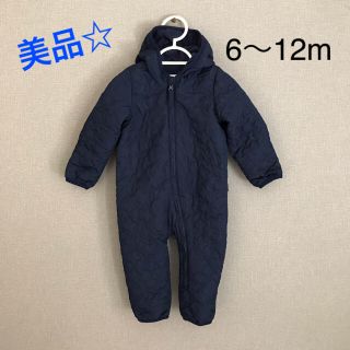 ベビーギャップ(babyGAP)の【美品】baby GAP ベビー ジャンプスーツ ネイビー サイズ70(ジャケット/コート)