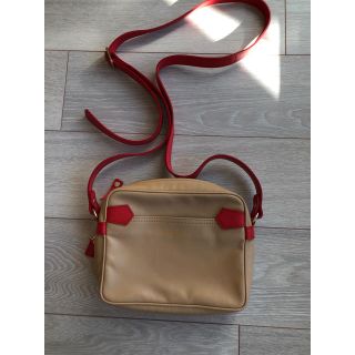 ロンシャン(LONGCHAMP)のロンシャン　レザーショルダー　ベージュ(ショルダーバッグ)