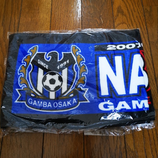 ガンバ大阪　マッチデータタオルマフラー スポーツ/アウトドアのサッカー/フットサル(応援グッズ)の商品写真