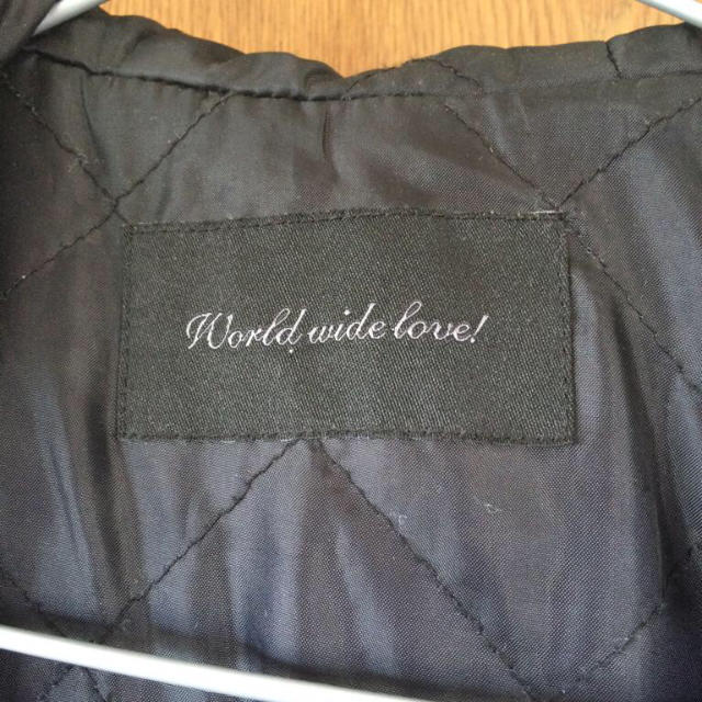 WORLD WIDE LOVE!(ワールドワイドラブ)のワールドワイド ライダース風 ジャケット レディースのジャケット/アウター(ライダースジャケット)の商品写真