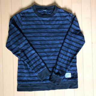 ビームス(BEAMS)のBEAMS カットソー　メンズ　Ｓサイズ　ネイビー　ボーダー柄(Tシャツ/カットソー(七分/長袖))