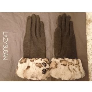 レイジースーザン(LAZY SUSAN)の未使用 レディース アンゴラ混 手袋(手袋)