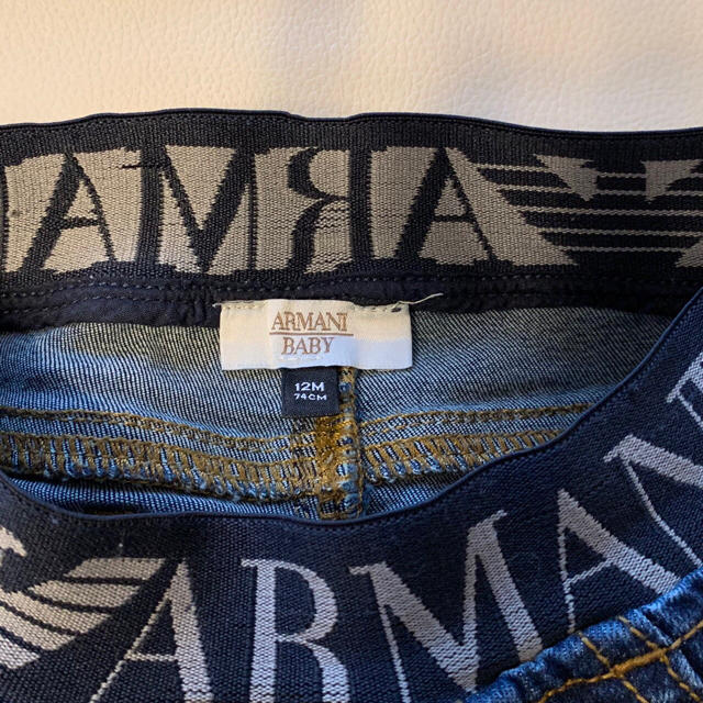 Emporio Armani(エンポリオアルマーニ)のモンキーダンス様専用 アルマーニ  ジーンズ サイズ74 キッズ/ベビー/マタニティのベビー服(~85cm)(パンツ)の商品写真