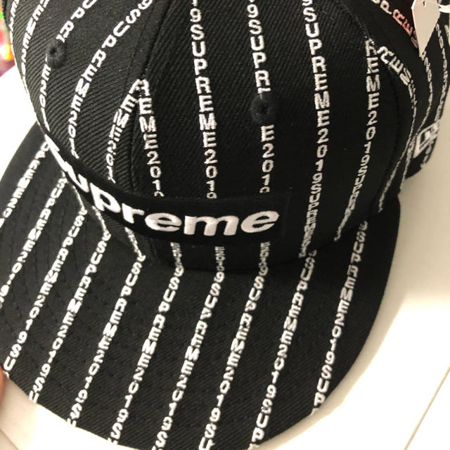 専用　supreme text stripe new eraのサムネイル