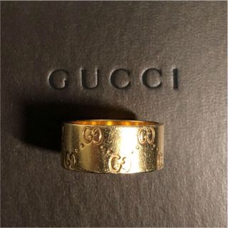 グッチ(Gucci)のGUCCI   アイコン  幅広   k18 (リング(指輪))