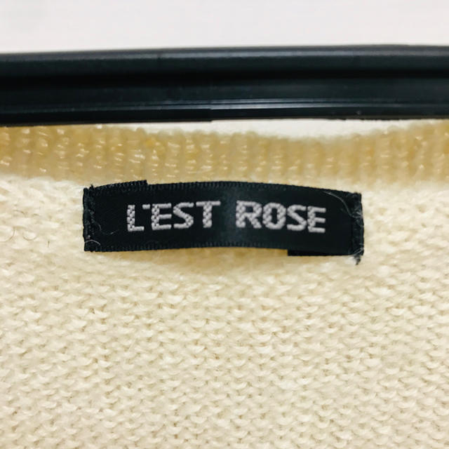 L'EST ROSE(レストローズ)のお値下！LEST LOSE ニットミニワンピ　春　美品 レディースのワンピース(ミニワンピース)の商品写真