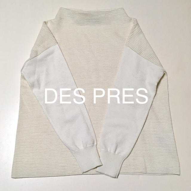 DES PRES(デプレ)のデ・プレ 試着のみ美品 二種編みモックネックリブニット レディースのトップス(ニット/セーター)の商品写真