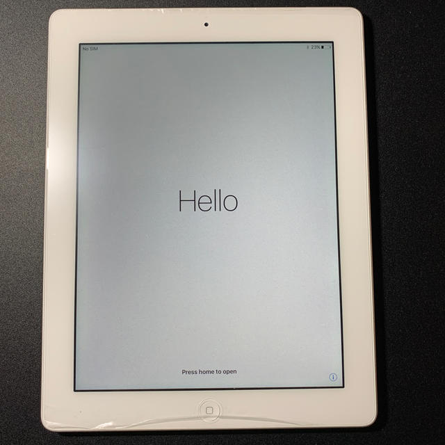 良品 au iPad 第4世代 cellular 64GB ホワイト