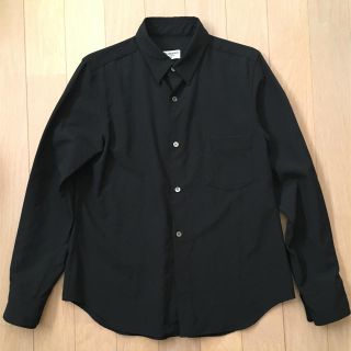 コムデギャルソン(COMME des GARCONS)のコムデギャルソンウールシャツ黒commedesgarcons (シャツ/ブラウス(長袖/七分))