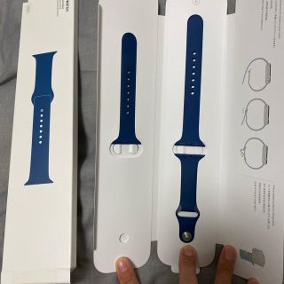 アップルウォッチ(Apple Watch)のApple Watch 38,40mmケース用 ブルーコバルトスポーツバンド(その他)