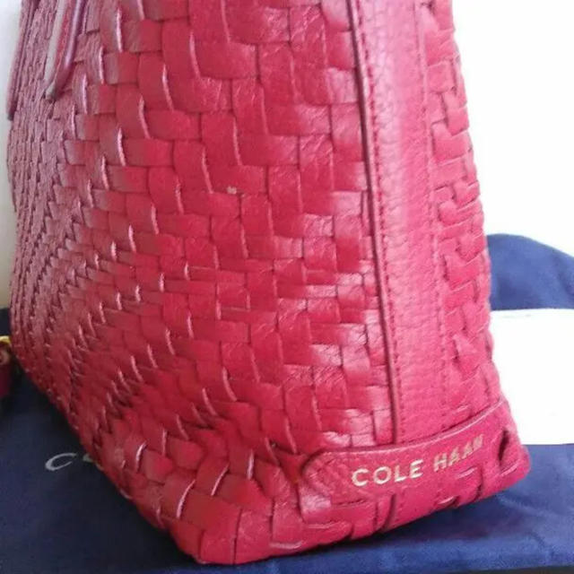 Cole Haan(コールハーン)の美品◎COLE HAAN◎編み込み2wayバッグ。フルラ、コーチ、クロエ、ダコタ レディースのバッグ(ショルダーバッグ)の商品写真