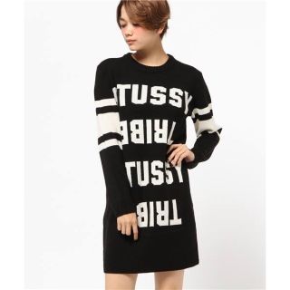 ステューシー(STUSSY)の値下げ　stussy women ニットワンピース(ひざ丈ワンピース)