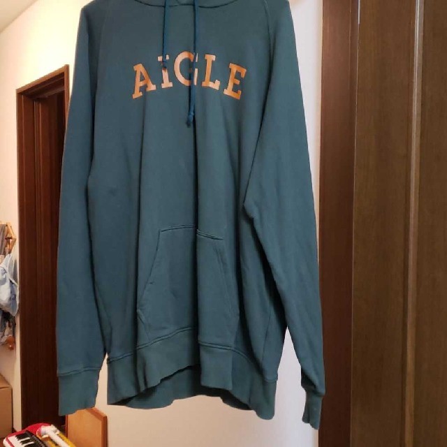 AIGLE(エーグル)のAIGLE パーカー xl 深緑 グリーン メンズのトップス(パーカー)の商品写真