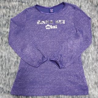 アナスイミニ(ANNA SUI mini)のANNA SUI mini 紫ラメ ロングTシャツ　120(Tシャツ/カットソー)
