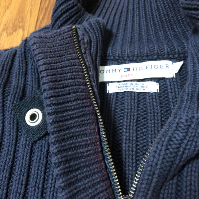 TOMMY HILFIGER(トミーヒルフィガー)のTOMMY JEANS ニット カーディガン　size M レディースのトップス(ニット/セーター)の商品写真