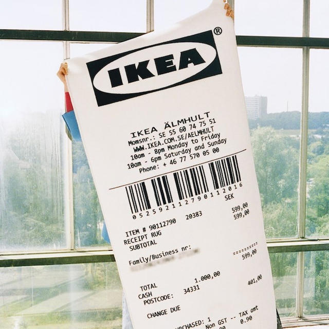 MARKERAD IKEA×Virgil Abloh レシートラグ | フリマアプリ ラクマ