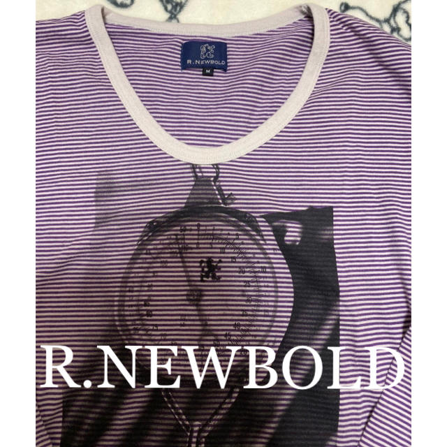 R.NEWBOLD(アールニューボールド)のR.NEWBOLD アールニューボールド 長袖 ボーダー シャツ Mサイズ メンズのトップス(Tシャツ/カットソー(七分/長袖))の商品写真