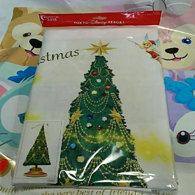 Disney(ディズニー)のディズニー クリスマス タペストリー エンタメ/ホビーの美術品/アンティーク(絵画/タペストリー)の商品写真