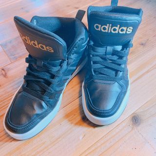 アディダス(adidas)のアディダス　ハイカット　黒✖︎ゴールド(スニーカー)