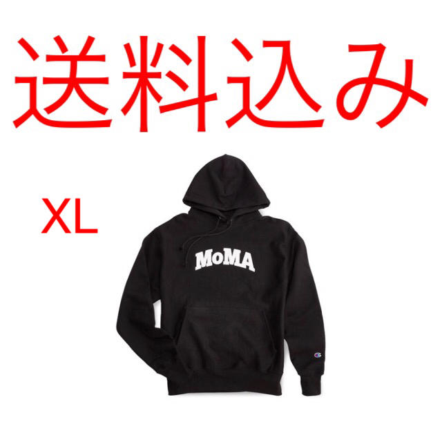 日本未発売カラー Moma Champion Hoodie XL Black