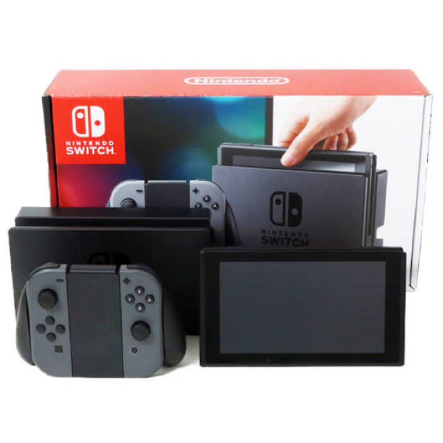 Nintendo Switch(ニンテンドースイッチ)の任天堂Switch 本体　ブラック　美品 エンタメ/ホビーのゲームソフト/ゲーム機本体(家庭用ゲーム機本体)の商品写真