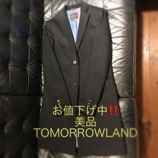 トゥモローランド(TOMORROWLAND)のトゥモローランド  TOMORROWLAND  コート 黒 ブラック 38 (チェスターコート)