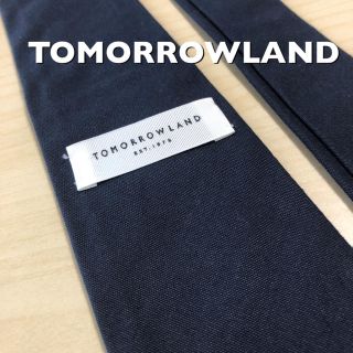 トゥモローランド(TOMORROWLAND)のTOMORROWLAND ネイビー ソリッド ネクタイ(ネクタイ)