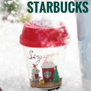 スターバックスコーヒー(Starbucks Coffee)の海外スタバ♡スターバックスシンガポール限定スノードーム赤♡マーライオン日本未発売(置物)