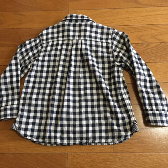 PETIT BATEAU(プチバトー)のプチバトー チェックシャツ キッズ/ベビー/マタニティのキッズ服男の子用(90cm~)(Tシャツ/カットソー)の商品写真