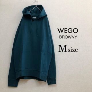 ウィゴー(WEGO)のMサイズWEGO BROWNY⭐️新品⭐️裏毛プルパーカーグリーン(パーカー)