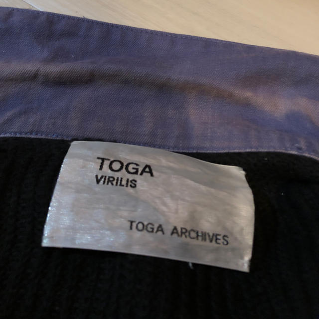 TOGA(トーガ)のTOGA ドッキングカーディガン メンズのトップス(カーディガン)の商品写真