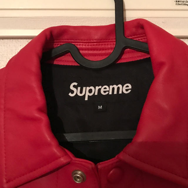 Supreme(シュプリーム)のSupreme 18AW Leather Trucker Jacket 登坂 メンズのジャケット/アウター(レザージャケット)の商品写真