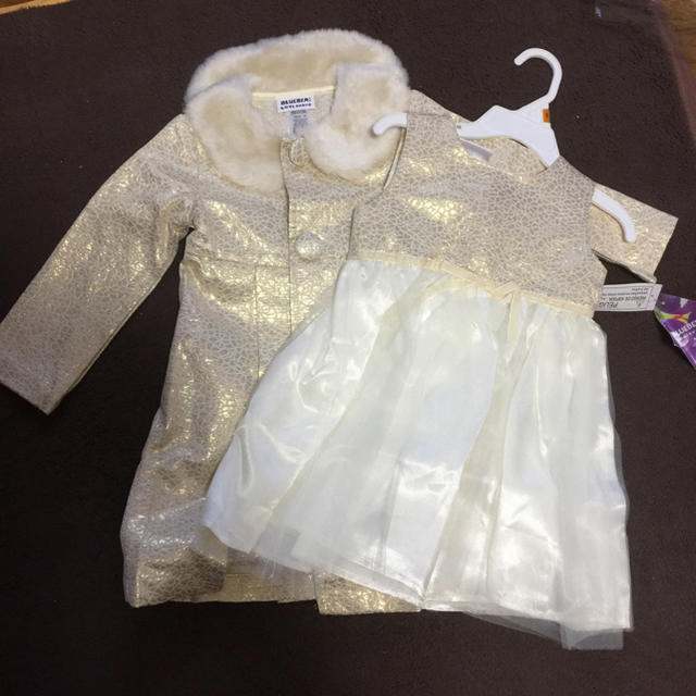 コート・チュチュワンピース セット 3T キッズ/ベビー/マタニティのキッズ服女の子用(90cm~)(ワンピース)の商品写真