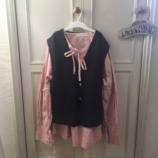 ロキエ(Lochie)のvintage burberry&古着ピンクリボンカットソーsetlochie(ニット/セーター)