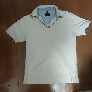 タケオキクチ(TAKEO KIKUCHI)のTKMIXPICE 白ポロシャツ(ポロシャツ)