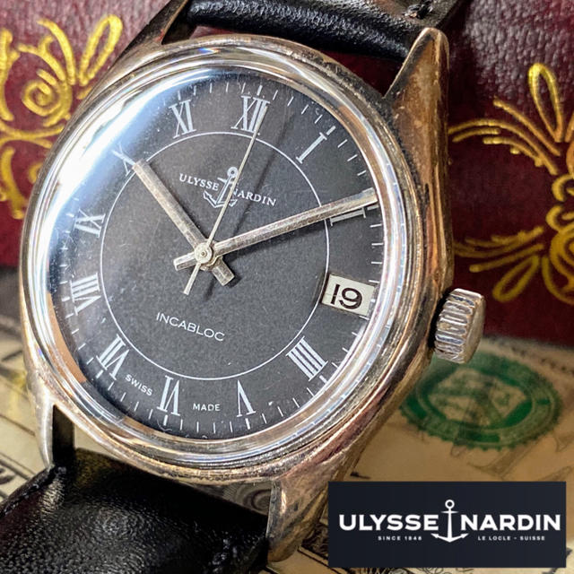 スーパーコピー 時計 おすすめ / ULYSSE NARDIN - 【OH済み】ユリスナルダン ★ デイト 高級ブランド 1940年代 アンティークの通販 by A.LUNA