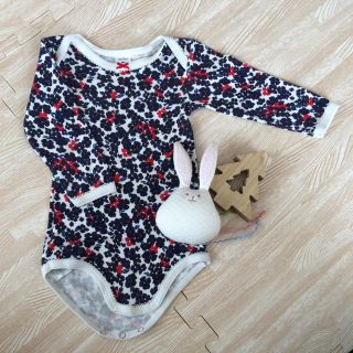 プチバトー(PETIT BATEAU)の【PETIT BATEAU】長袖ロンパース(ロンパース)