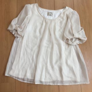 トッコ(tocco)のtocco 半袖シフォンカットソー(カットソー(半袖/袖なし))