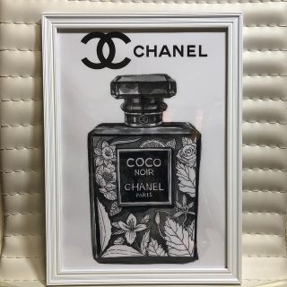 シャネル(CHANEL)のシャネル柄　A4サイズフレーム入り(ポスターフレーム)