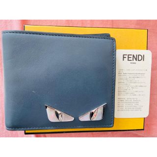 フェンディ(FENDI)のFENDI フェンディ　モンスターアイ　レザー折り財布(財布)