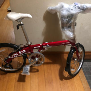 ダホン(DAHON)の・20型 折りたたみ自転車 Route (ルビーレッド/外装7段変速)+備品(自転車本体)