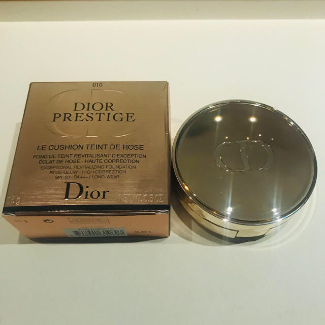 Christian Dior(クリスチャンディオール)のディオール プレステージ ル クッション タン ドゥ ローズ #010 コスメ/美容のベースメイク/化粧品(ファンデーション)の商品写真