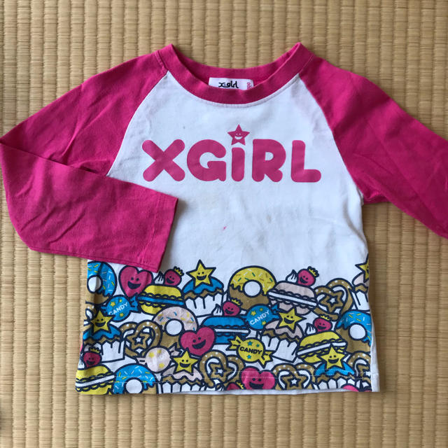 X-girl Stages(エックスガールステージス)のx-girlstages キッズ/ベビー/マタニティのキッズ服女の子用(90cm~)(Tシャツ/カットソー)の商品写真