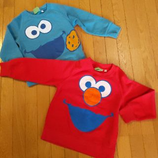 セサミストリート(SESAME STREET)のトレーナー　2枚セット　100，120(Tシャツ/カットソー)