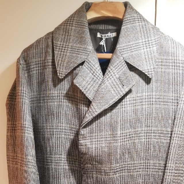 高級素材使用ブランド AURALEE DOUBLE FACE CHECK LONG COAT※期間限定