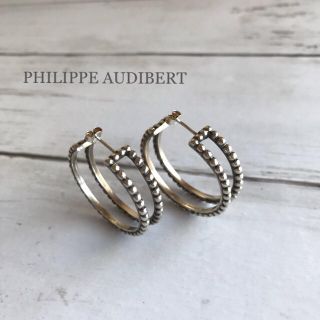 フィリップオーディベール(Philippe Audibert)の極美品⭐️PHILIPPE AUDIBERT Abott フープピアス(ピアス)