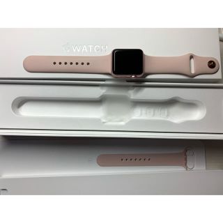 アップル(Apple)の【apple watch美品】series2 38mm Rose Gold(その他)