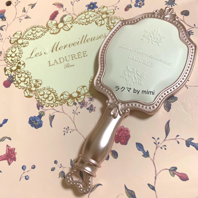 LADUREE(ラデュレ)の未使用 ハンドミラー ピンク LADUREE レディースのファッション小物(ミラー)の商品写真