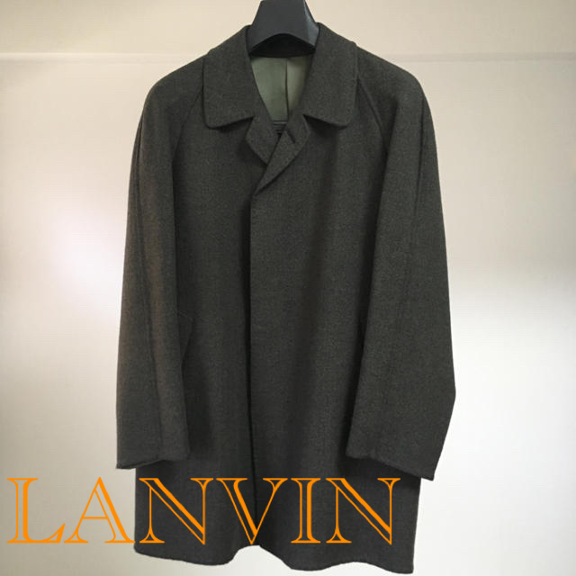 LANVIN(ランバン)のランバン アンゴラ・モヘア・シルク混ウール製コート メンズのジャケット/アウター(ステンカラーコート)の商品写真